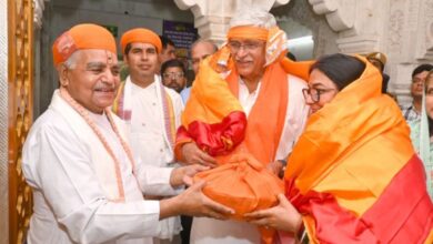 Photo of श्रीनाथजी क दरसन करय नाथद्वारा पहुँचे कें द्रीय पर्यटन मंत्री