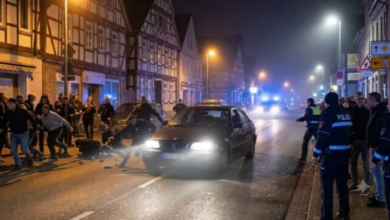 Photo of जर्मनी मां युवक भीड़ पर जानबूझकर चढ़ाइ तेज रफ्तार BMW कार